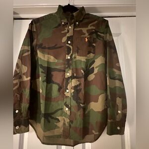 Ralph Lauren Boys Button down - camouflage  - Excellent  condition